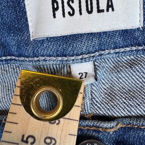 PISTOLA Monroe Crop Lenora Womens Size 27 (27x26) Blue Style P00016991SR - Picture 4 of 12